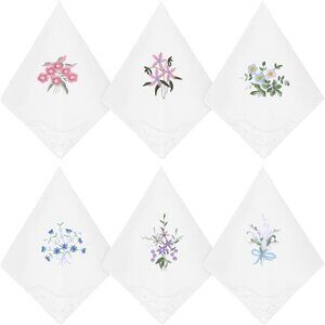 Women's White Handkerchiefs